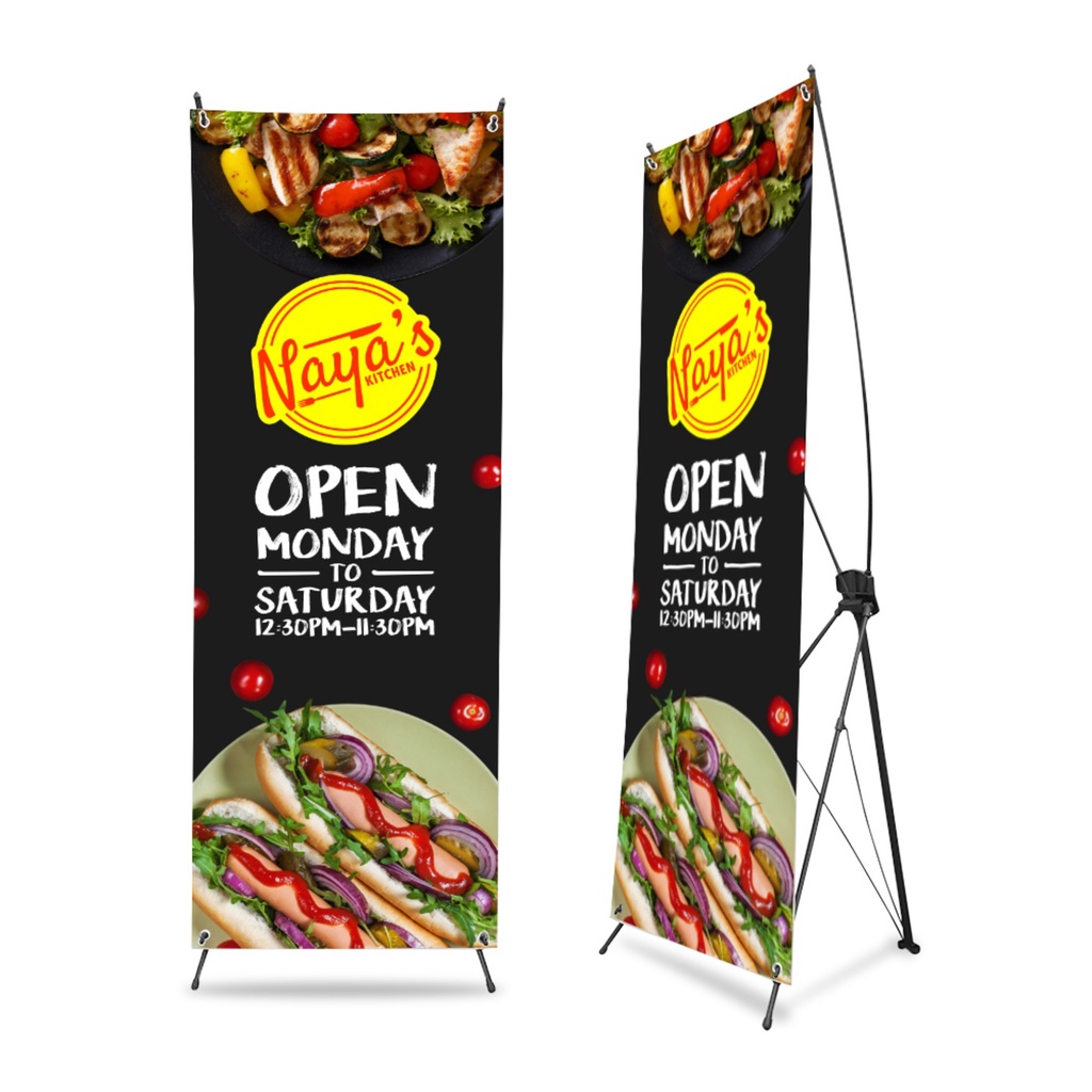 Chân Standee X sắt khung standee chữ X kiểu Hàn Quốc