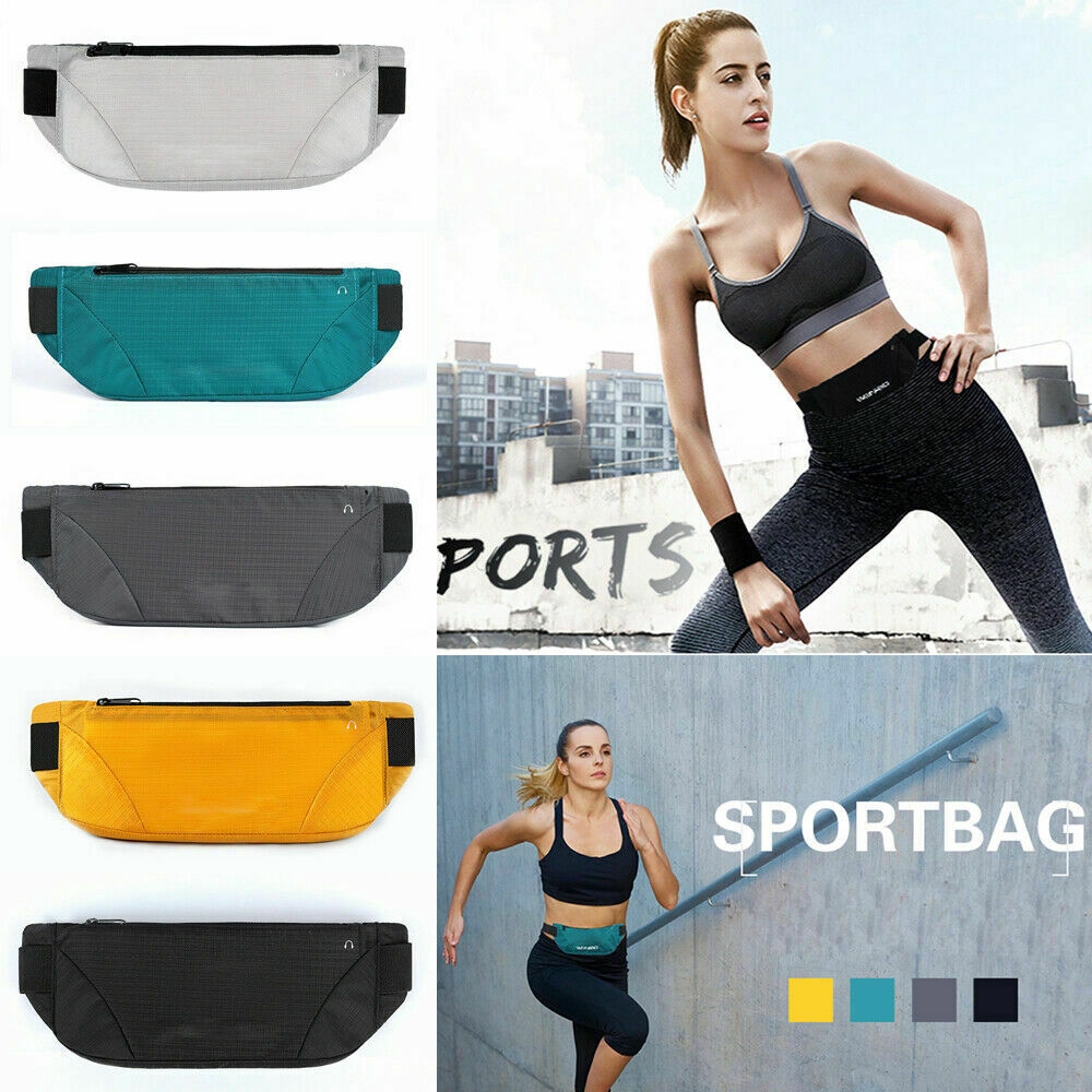 Waterproof Sports Runner Waist Bum Bag Running Jogging Belt Pouch Zip Pack