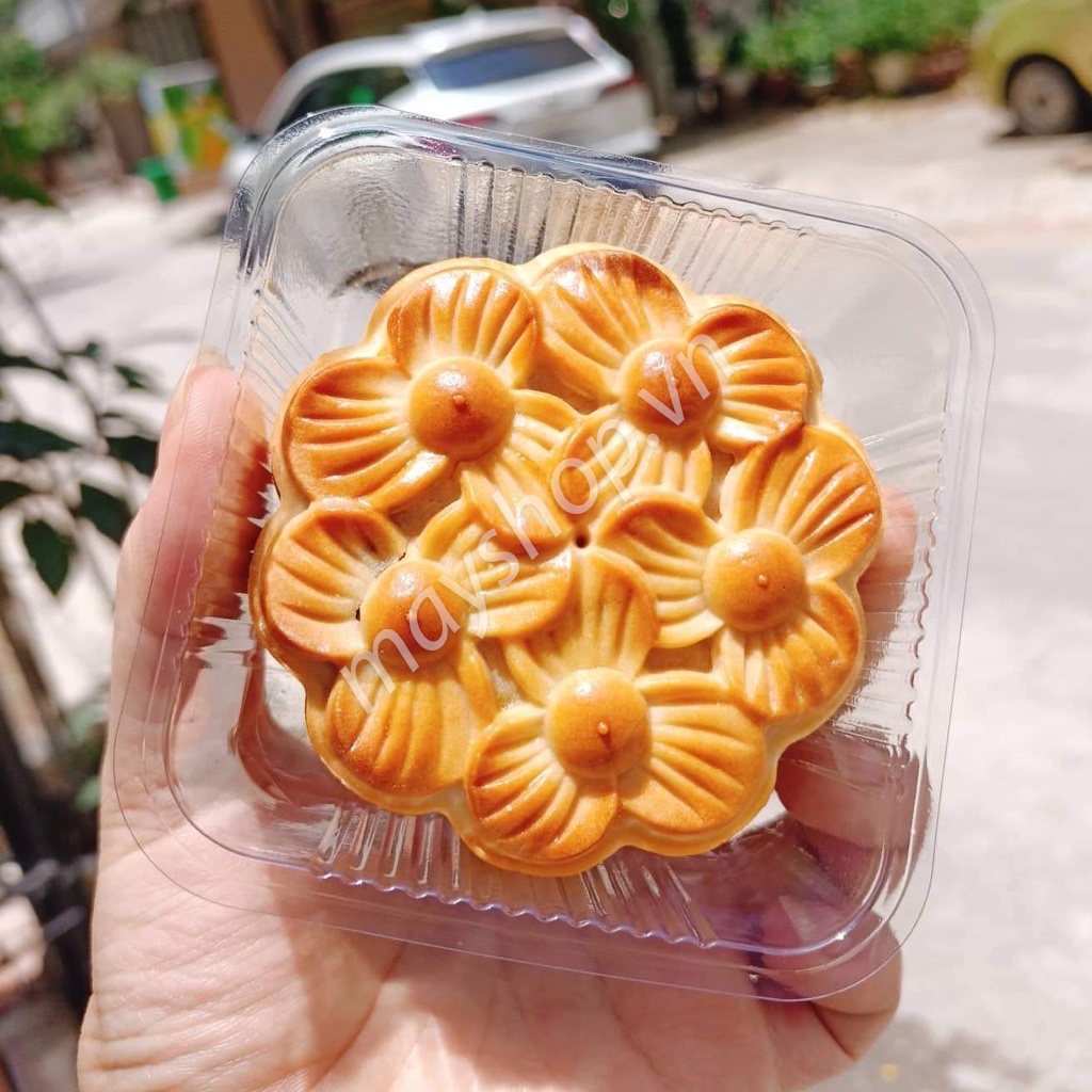 Khuôn trung thu 2 mặt Cẩm tú cầu