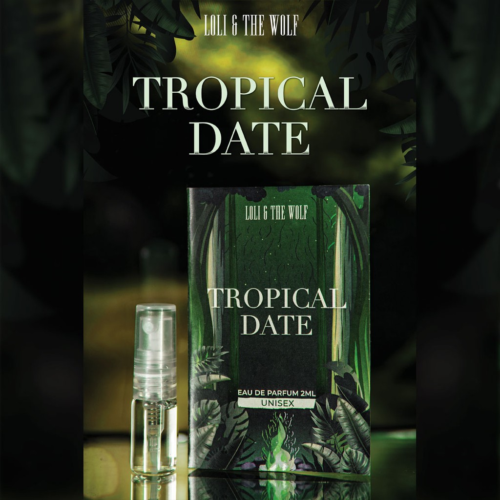 Nước hoa nam thơm lâu chính hãng Tropical Date Eau De Parfum chai 2ml nhỏ gọn, tiện dụng - LOLI & THE WOLF | Thế Giới Skin Care
