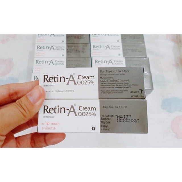 Retin A 0,025 trị mụn Thái Lan