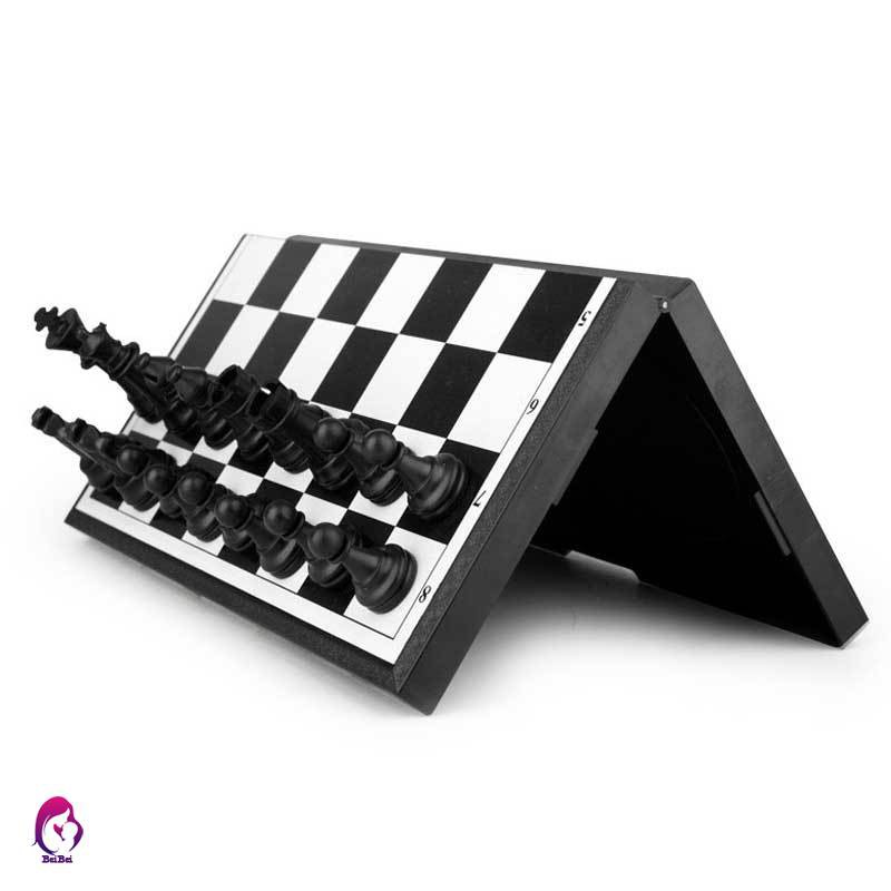 Set trò chơi cờ vua nam châm mini 7.67inch kèm bàn cờ gấp được tiện dụng