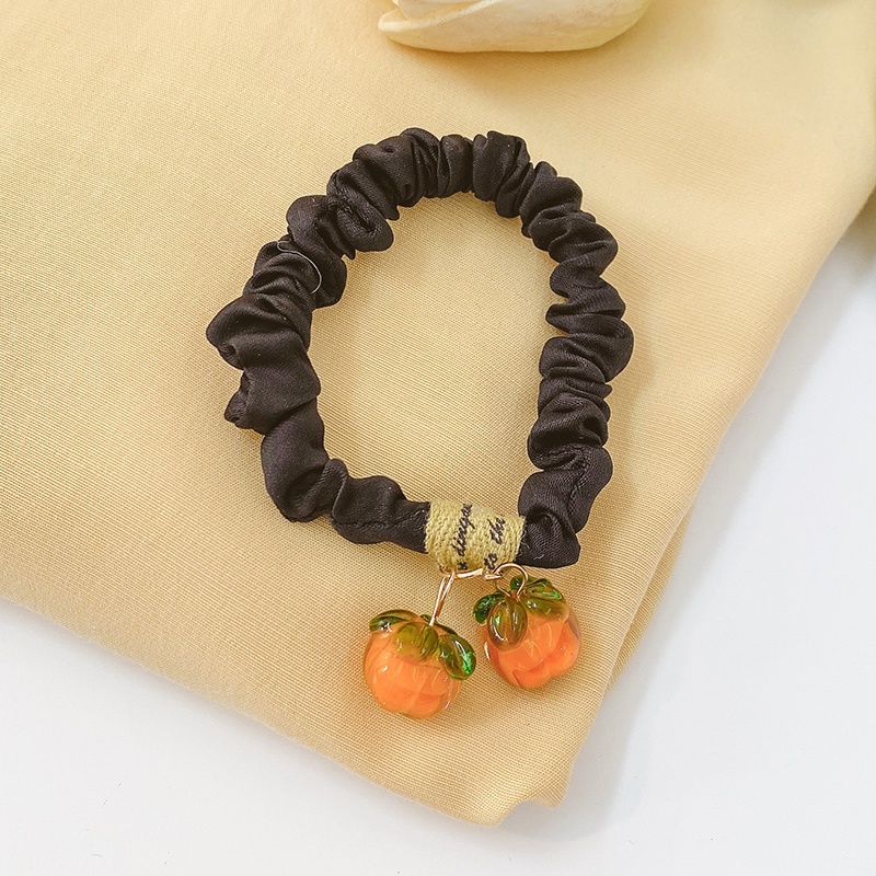 Dây cột tóc cao su bản lớn họa tiết trái cây phong cách mùa hè mới xinh xắn