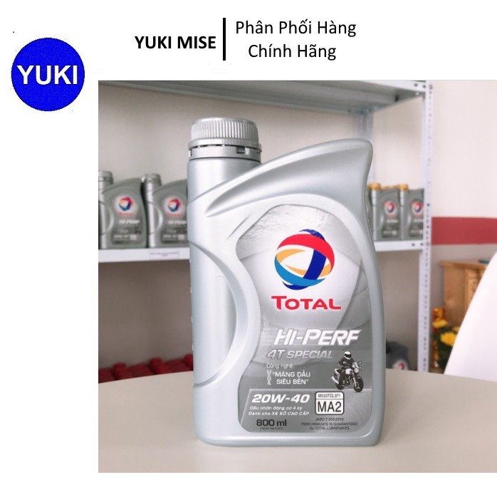 Dầu Nhờn Động Cơ Cho Xe Số Cao Cấp TOTAL 4T Special 20W40 800ml