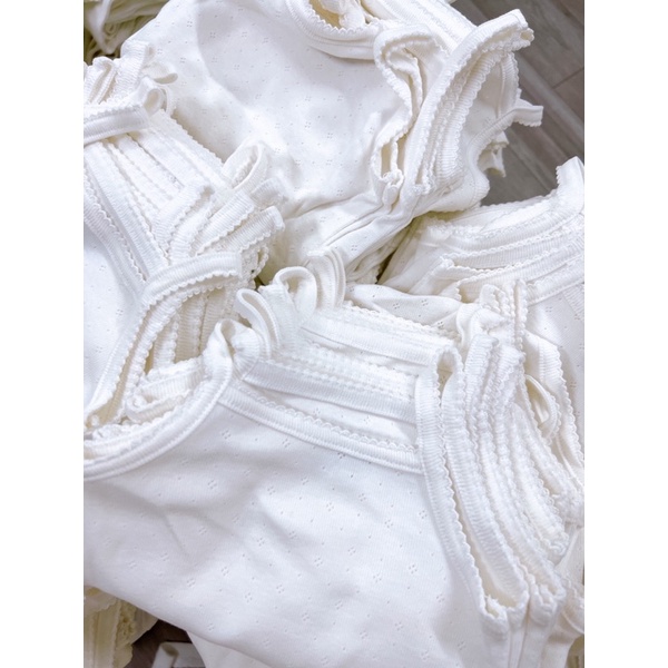 BODY CHIP DÂY MÀU TRẮNG CHO BÉ GÁI MAYORAL