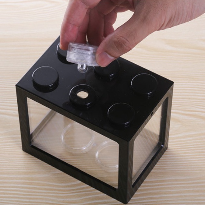 Đèn chìm cho bể cá cảnh mini, đèn led trang trí dán lên thành bể thủy sinh có chống nước