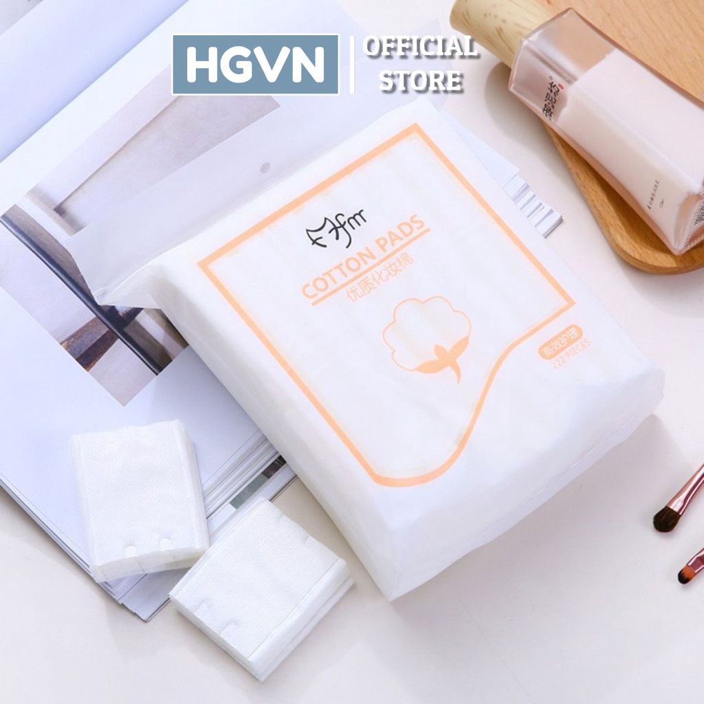 Bông Tẩy Trang COTTON PADS 3 lớp Gói 222 Miếng