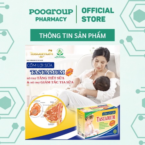 Cốm lợi sữa Tasuamum tăng tiết sữa, bổ sung dưỡng chất cho sữa mẹ