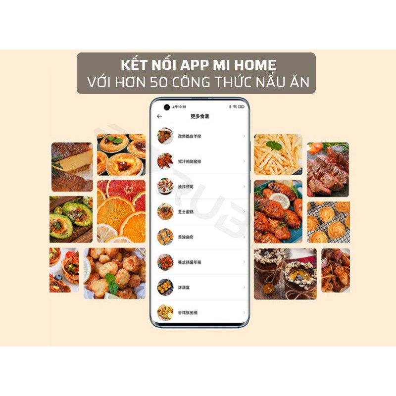 [BẢN QUỐC TẾ] Nồi chiên không dầu thông minh Xiaomi Silencare / Mijia 3.5L – Màn hình OLED - Kết nối App Mihome