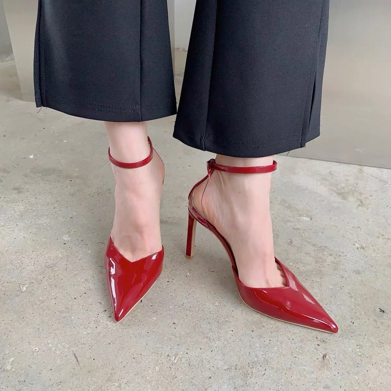 Sandal nữ gót nhọn bít gót trong mẫu 2155-5 - kachihouse