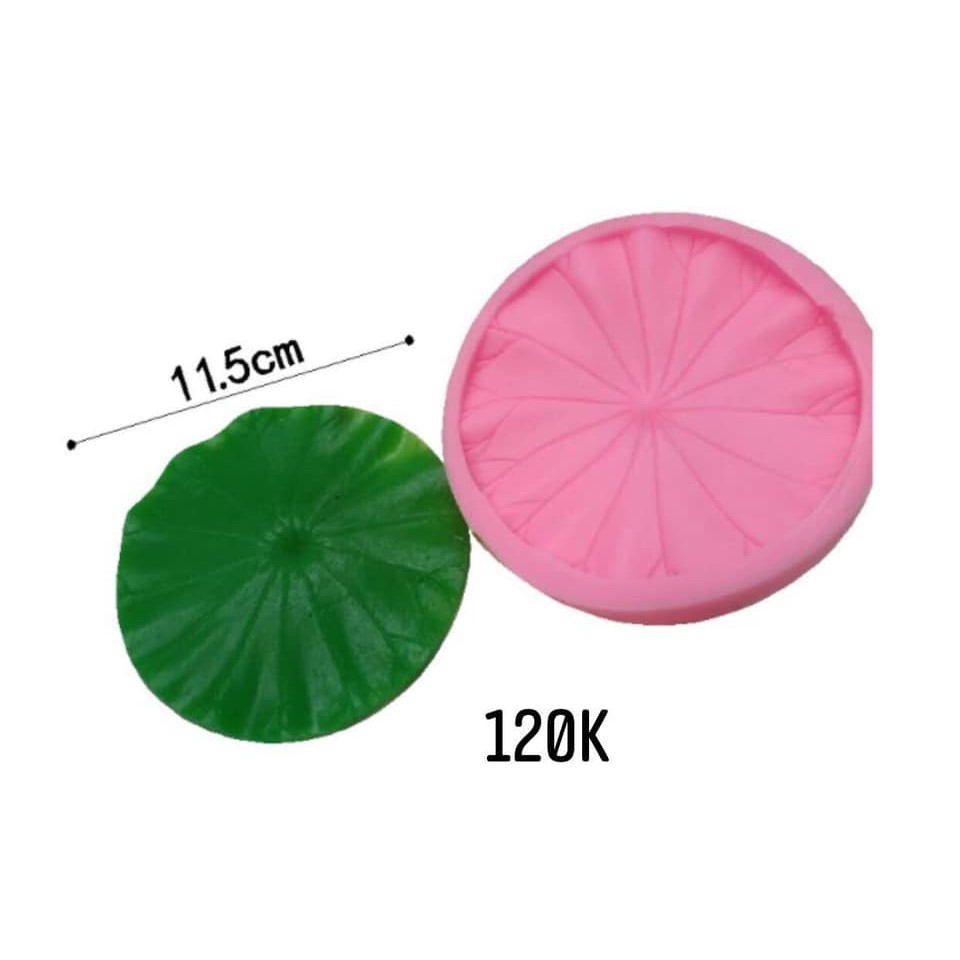 Khuôn silicon lá Sen 11.5cm đổ tạo hình cho bánh rau câu 3D, 4D