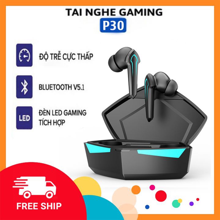 Tai Nghe Không Dây, Tai Nghe Bluetooth Gaming Có Míc, Bass Mạnh, Đỗ Trễ Cực Thấp, Âm Thanh Đỉnh Cao