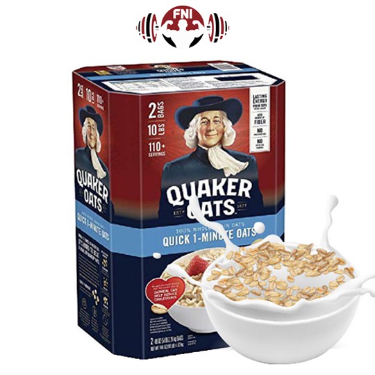 Yến mạch, yến mạch Quaker oats, Giảm Cân Quaker 4,5kg Xuất Sứ Từ Mỹ