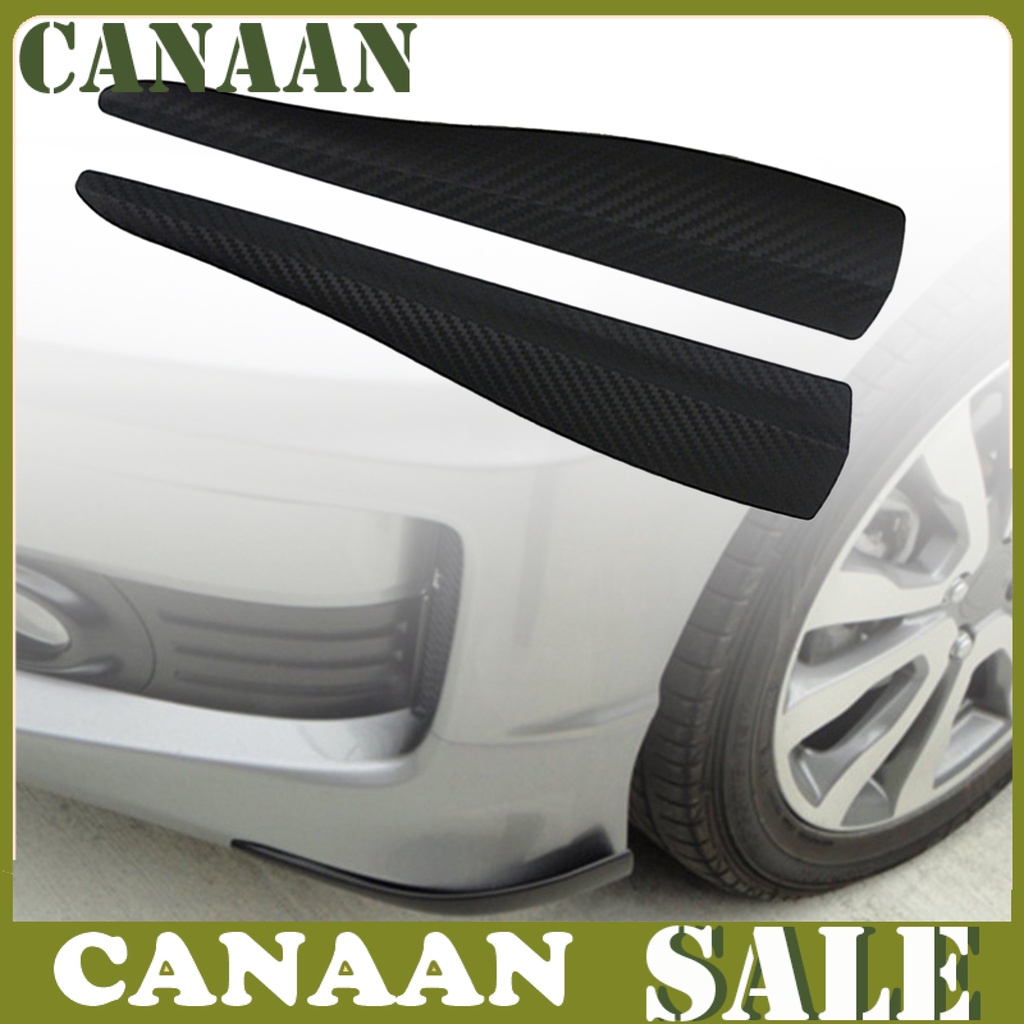 Bộ 2 Miếng Dán Bảo Vệ Góc Xe Hơi Chống Va Chạm Chất Liệu Sợi Carbon