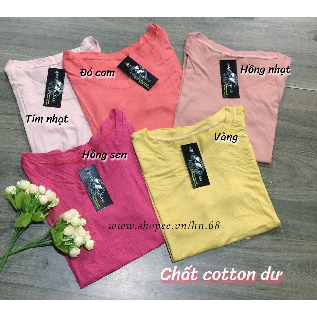 Áo thun nữ cổ tim - Áo phông nữ cổ tim (MS 155)