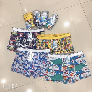 Combo 4 chiếc sịp đùi thông hơi in hình 3d thun lạnh