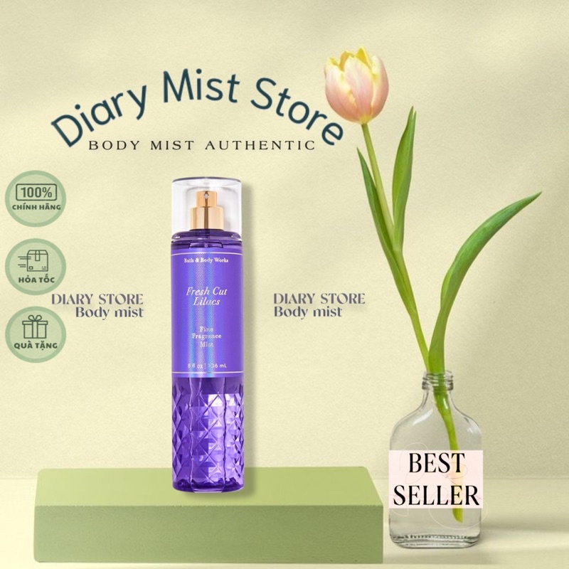 𝐃𝐢𝐚𝐫𝐲𝐦𝐢𝐬𝐭.𝐬𝐭𝐨𝐫𝐞 Xịt Thơm Bath & Body Works - Fresh Cut Lilacs