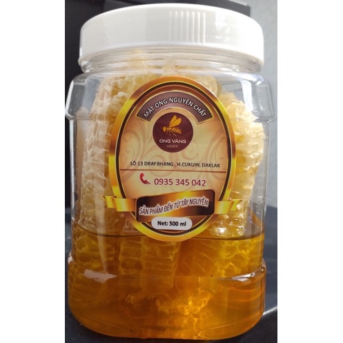 Mật ong nguyên sáp nguyên bánh tổ 600g