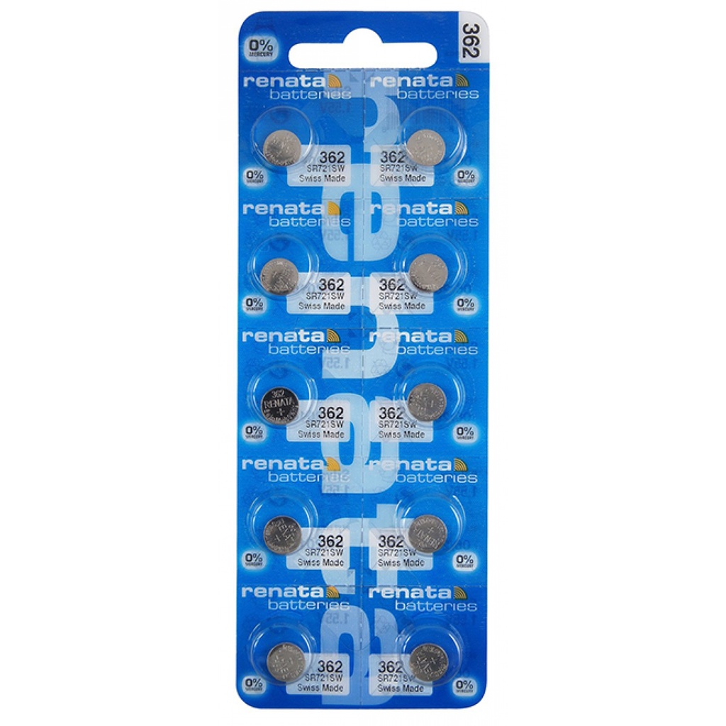 Pin đồng hồ Thụy Sỹ RENATA 362 / SR721SW oxit bạc Made in Swiss CHÍNH HÃNG