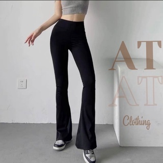 Quần ống loe legging dáng dài tôn dáng_kèm ảnh thật_ atclothing.