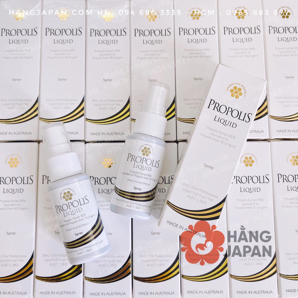 Xịt keo ong Propolis Liquid 30ml hàng Úc