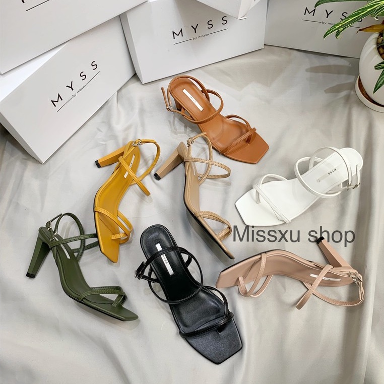 Giày sandal nữ xỏ ngón dây mảnh 7cm thời trang MYSS - SD65