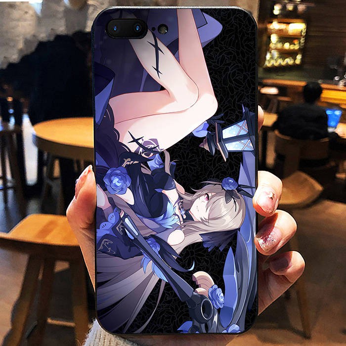 Anime Ngoại vi Điện thoại Di động Cá tính Vỏ kính trí thun ngắn tay