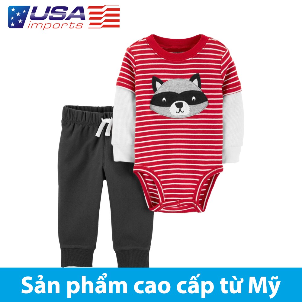 Set 2 món bodysuit kèm quần Car-tờ Auth Từ Mỹ (18640010)