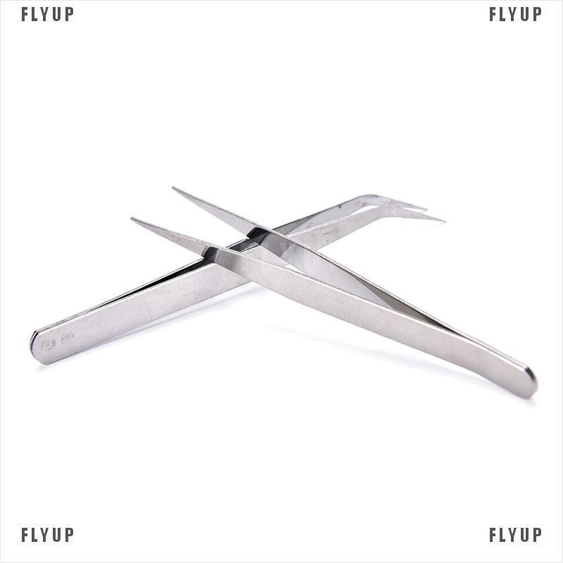 Set 2 Nhíp Thẳng Bằng Thép Không Gỉ Chuyên Dụng Trong May Vá