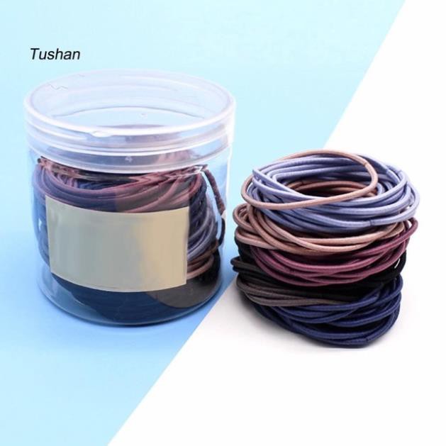 (Có sẵn) - combo 100 chun buộc tóc nhiều màu