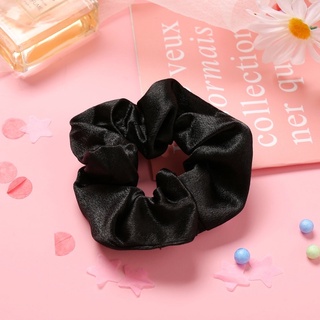 Dây buộc tóc, cột tóc scrunchies lụa nhiều màu