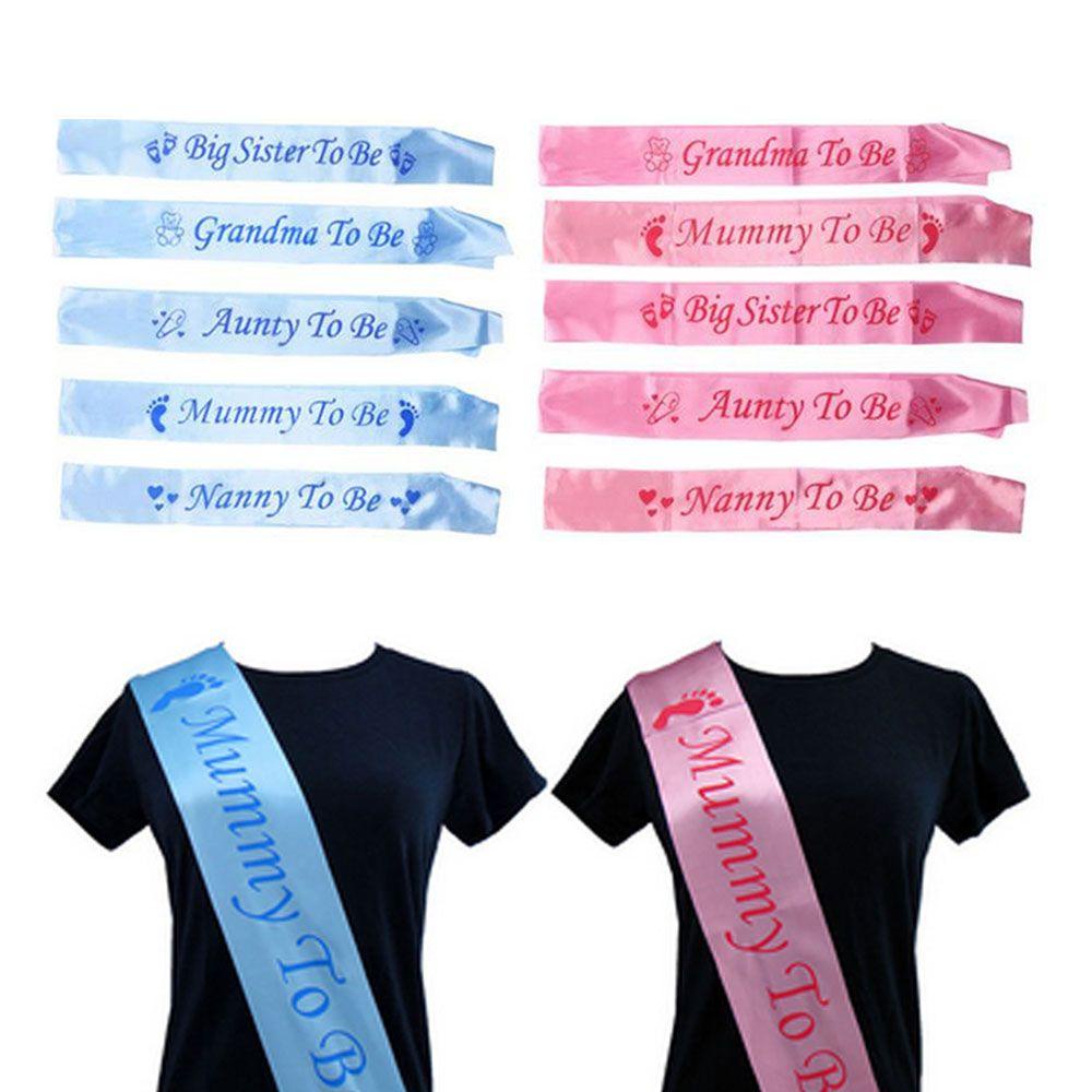 MUVAKO Băng Đeo Chéo In Chữ Mommy To Be Sash Trang Trí Tiệc Sinh Nhật Cho Bé