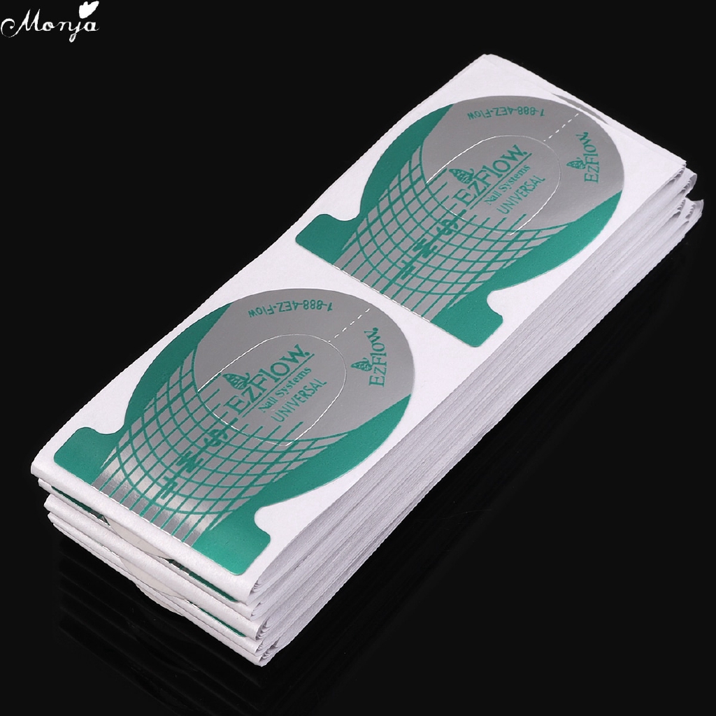 100 Phụ Kiện Giấy Định Hình Móng Tay Bằng Acrylic Tiện Dụng