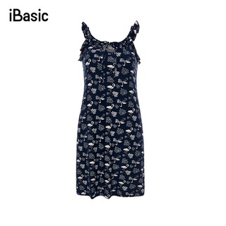 Đầm ngủ thun họa tiết iBasic SY006