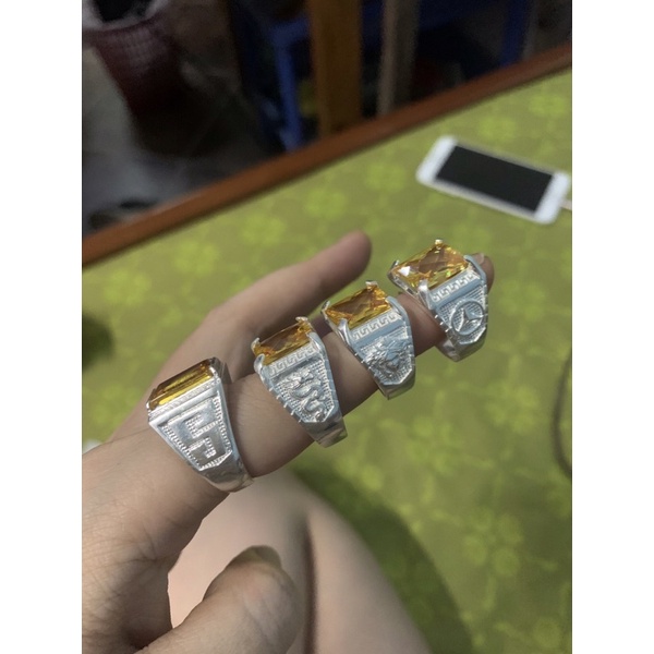 Nhẫn nam đá cz màu vàng bạc ta chuẩn NGỌC MẬU