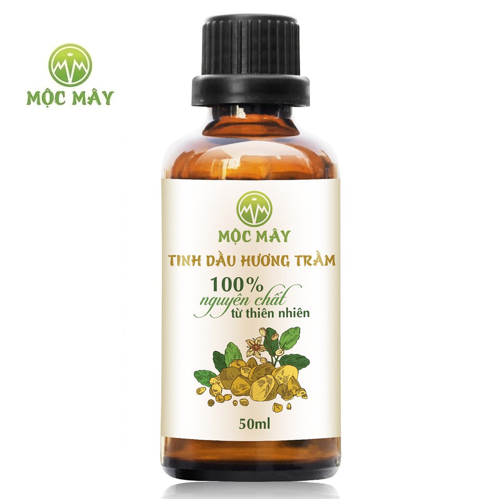 Tinh dầu trầm hương Mộc Mây 50ml (Có kiểm định bộ y tế, chất lượng và mùi hương vượt trội)