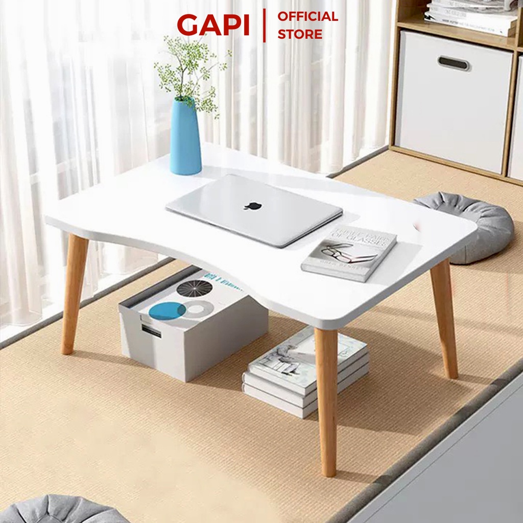 Bàn học Mini GAPI Gỗ MDF chân gỗ sồi - GP177