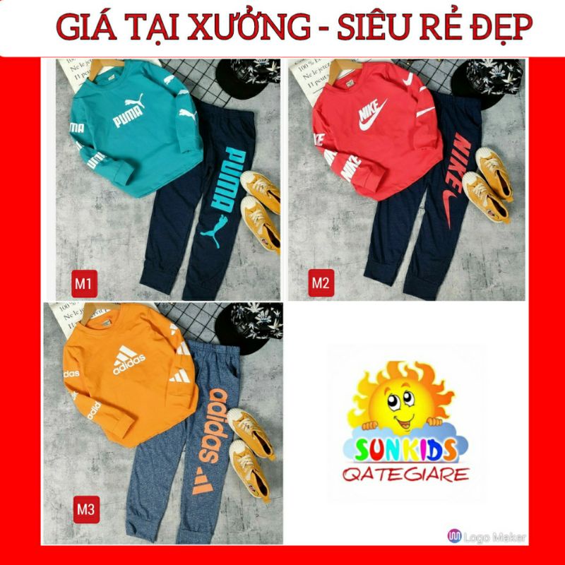 (20kg-40kg) đồ bộ tay dài bé trai size đại chất cotton 4 chiều| BBD8 thấm hút mồ hôi