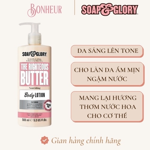 Dưỡng thể The Righteous Butter Body Lotion của Soap&amp;Glory mua tại Boots THAILAND