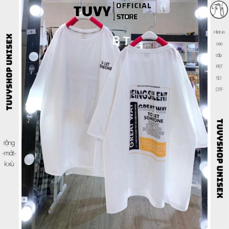 Áo thun tay lỡ Unisex , áo phông form rộng ATL62