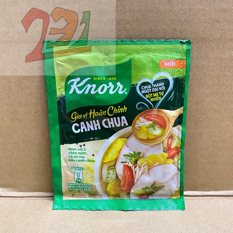 [30g][Canh Chua]Túi Gia Vị Hoàn Chỉnh Knorr