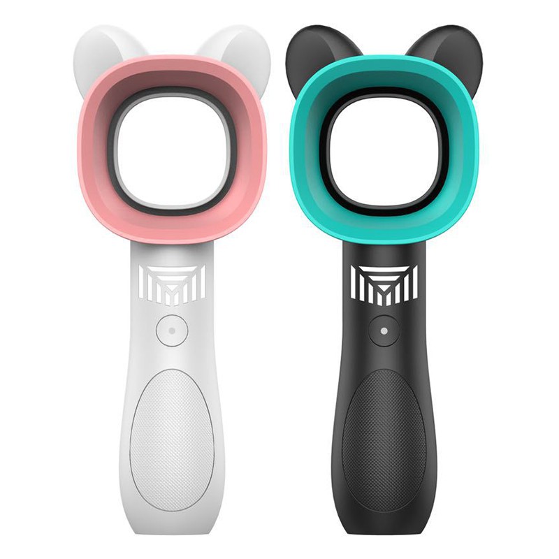 Quạt mini cầm tay thiết kế không cánh kết hợp cổng sạc USB hiện đại. Quạt cầm tay tích điện | BigBuy360 - bigbuy360.vn