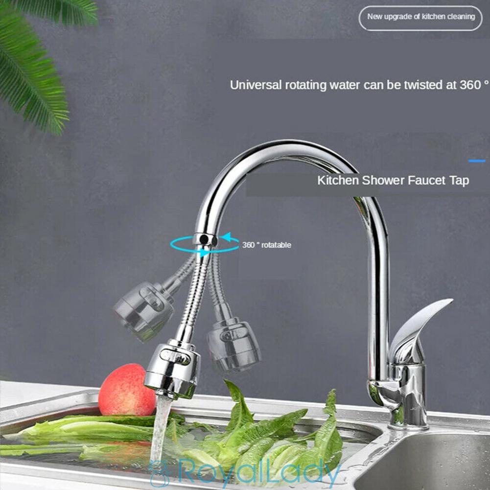 #ROYALLADY#1 Pcs Flexible Kitchen Tap Head Water Saving Faucet Extender Sink Spray Home New
