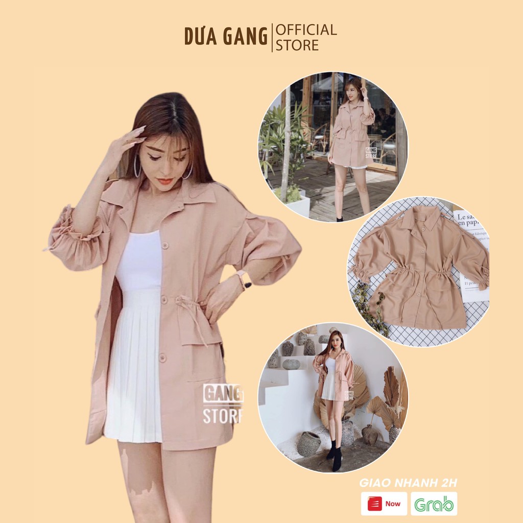 Aó khoác nữ măng tô cá tính Dưa Gang store AMT01 chính hãng