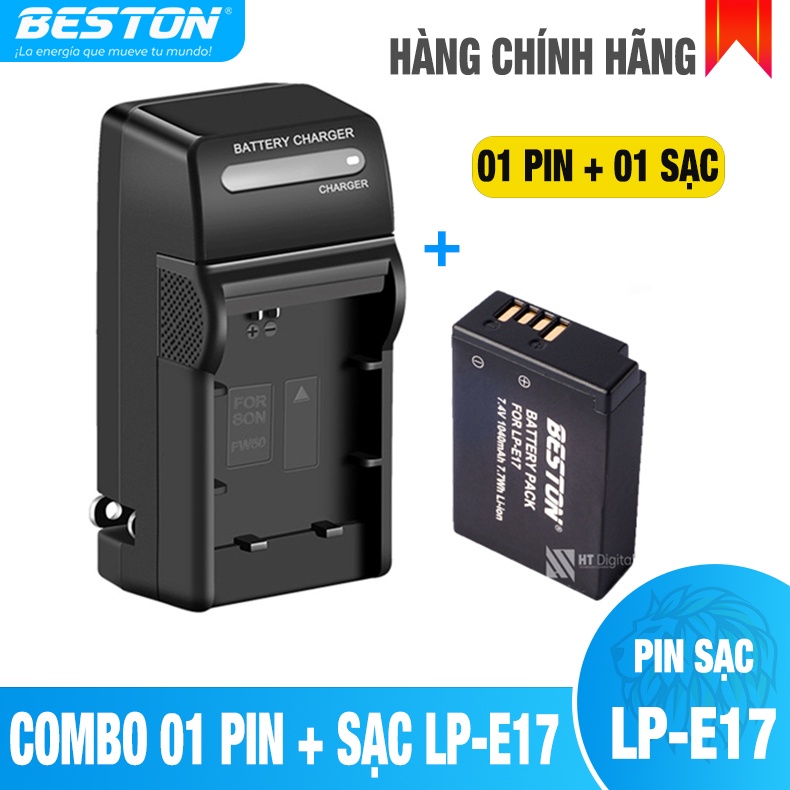 BỘ PIN SẠC CANON LP-E17 CHO CANON 750D 760D, 77D, M3, M5, 800D, M6, EOS RP (Bảo hành 12 tháng)