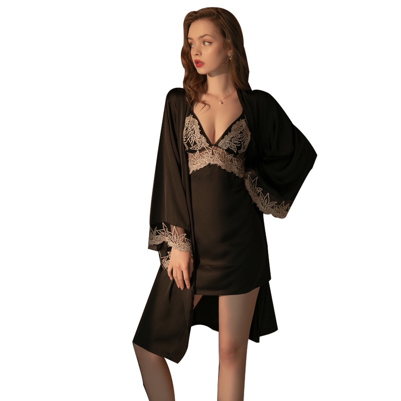 Áo Choàng Lụa Sexy Gợi Cảm MS1094 Kèm Đai Lụa [CWEAR.SEXY_ĐỒ NGỦ & NỘI Y CAO CẤP] | BigBuy360 - bigbuy360.vn