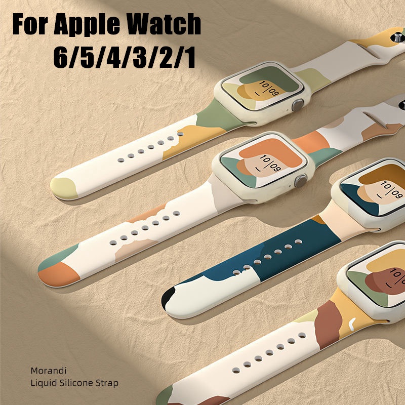 Dây Đeo Đồng Hồ Bằng Silicone 49mm 44mm 40mm 42mm 38mm Cho iWatch Series 8 Ultra 7 6 5 4 3