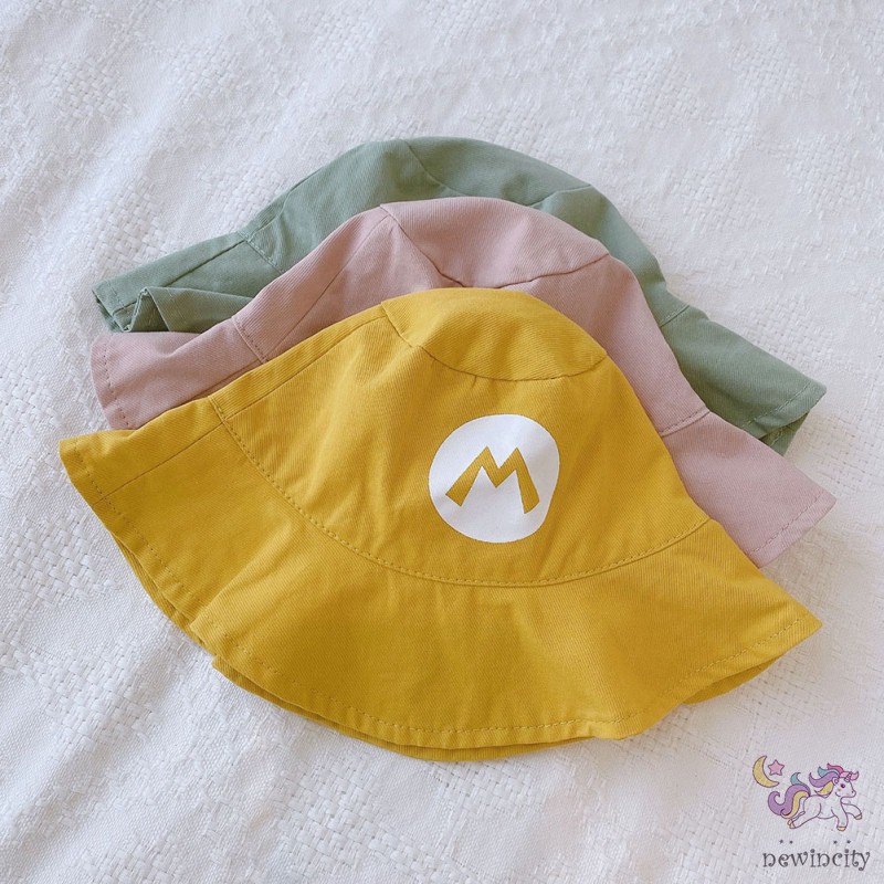 Bộ đồ 3 món áo ngắn tay in hình hoạt họa + quần + mũ thời trang hè cho bé