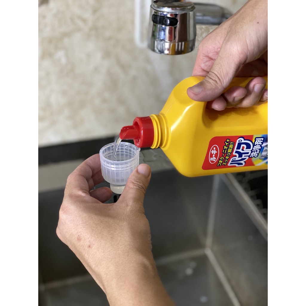 Chai thông tắc đường ống 800g Rocket vàng
