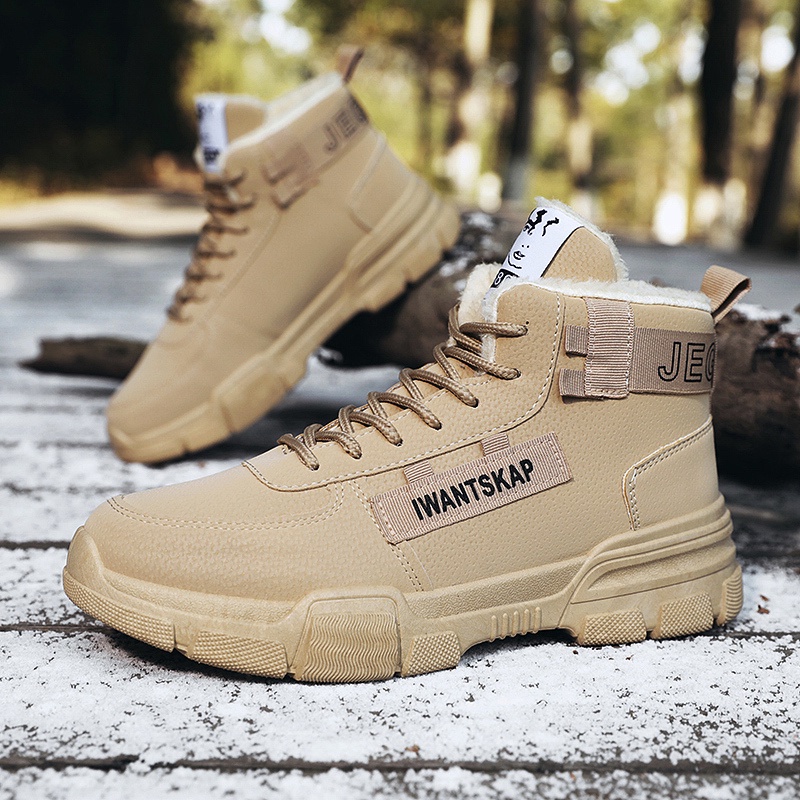 Giày bốt da lộn lót lông thời trang cho nam | BigBuy360 - bigbuy360.vn